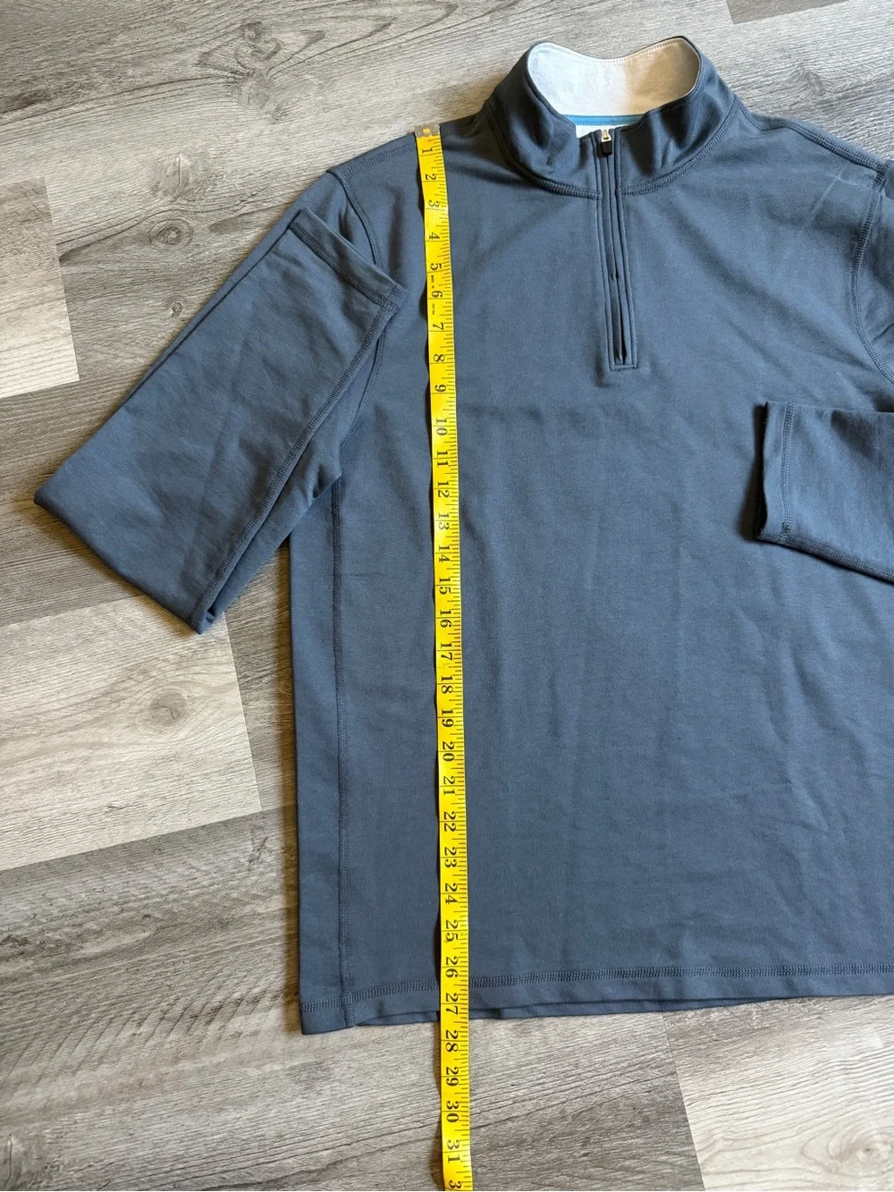 J. Crew Men's Performance Half Zip Slate Blue Grey NEW